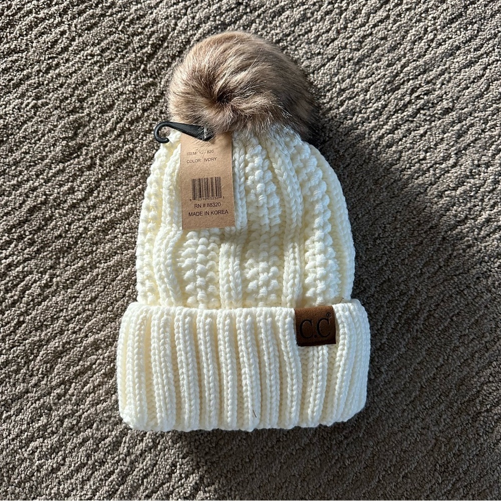 CC Beanie with Pom